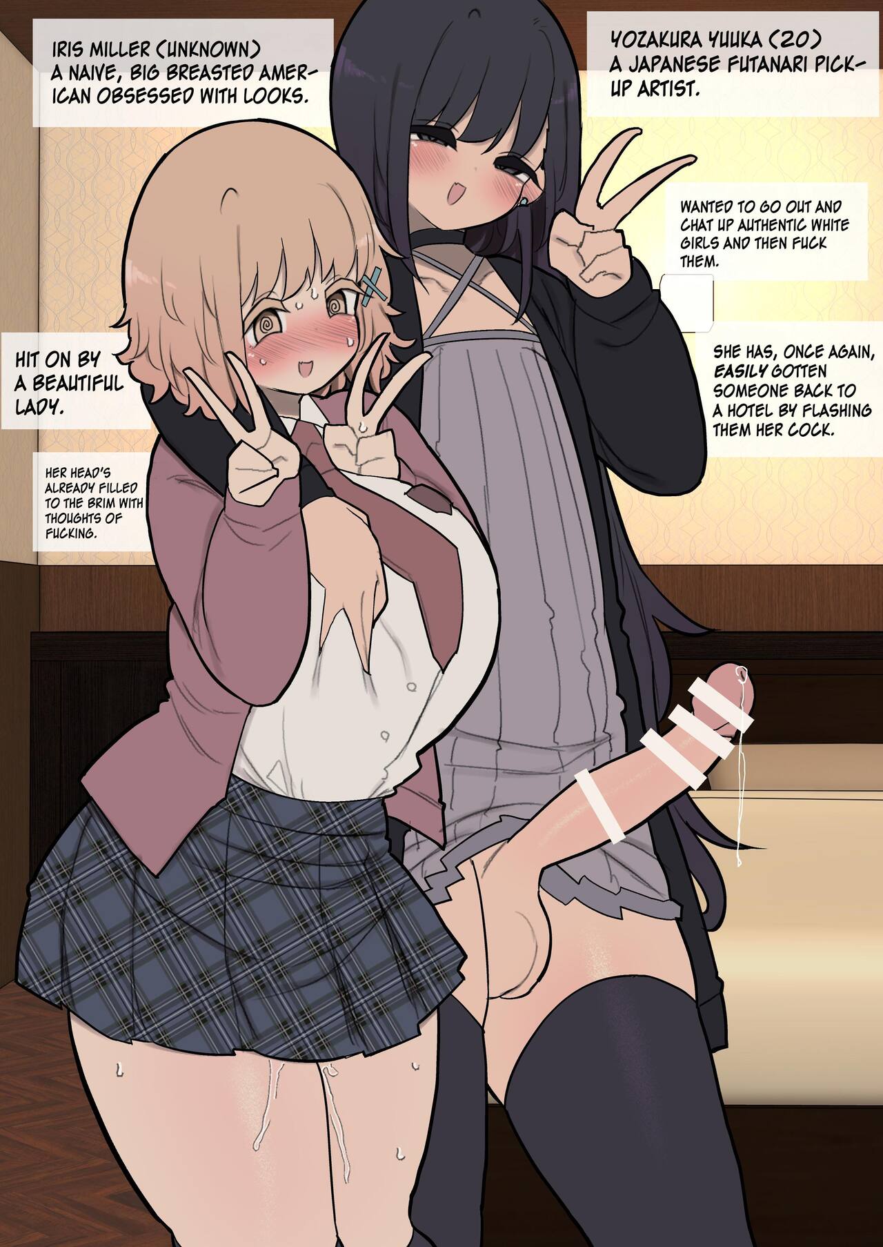Insta-Corrupted Foreigner Fawns Upon A Handsome Futanari Girl's Dick page 2 full