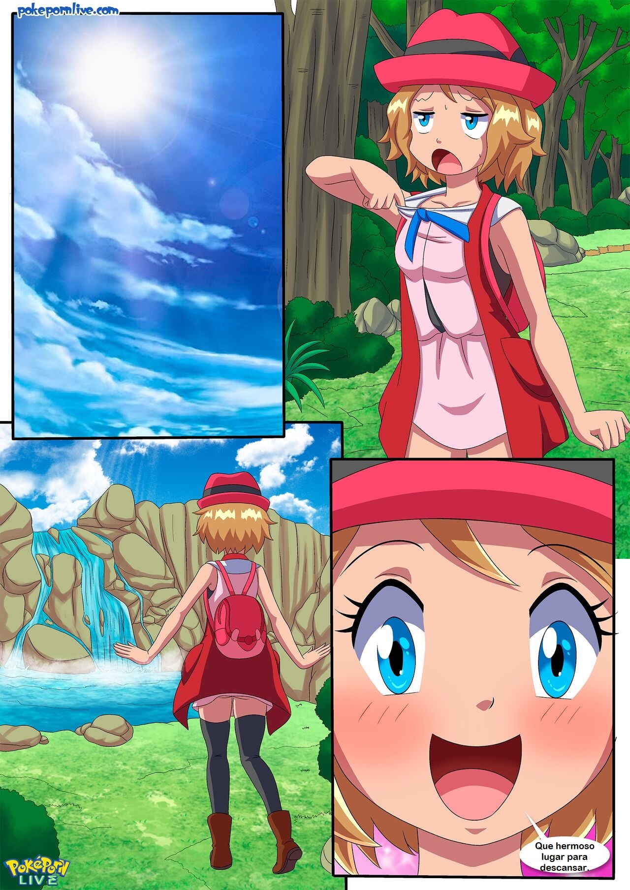 A hot break on the forest page 3 full