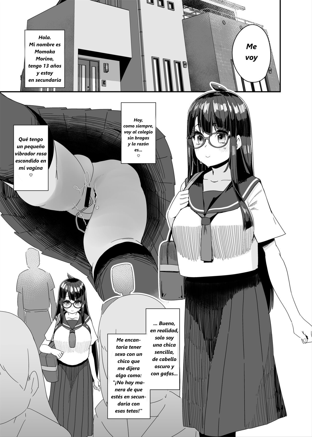 Dosukebe Kyonyuu Joshi ga Kounai Onanie suru Hanashi to Acme Jitensha de Osanpo Onanie suru Hanashi | Una Historia sobre una Chica de Secundaria Lasciva de Grandes Pechos Masturbándose en la Escuela page 10 full