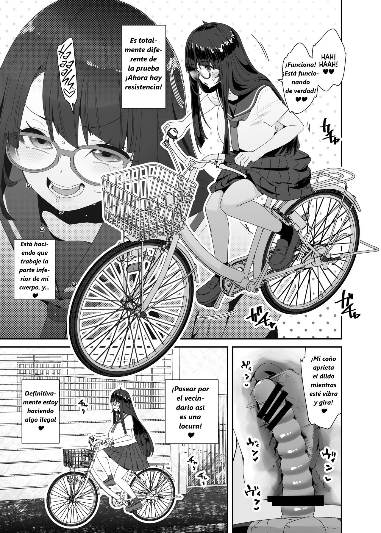 Dosukebe Kyonyuu Joshi ga Acme Jitensha de Osanpo Onanie suru Hanashi page 10 full