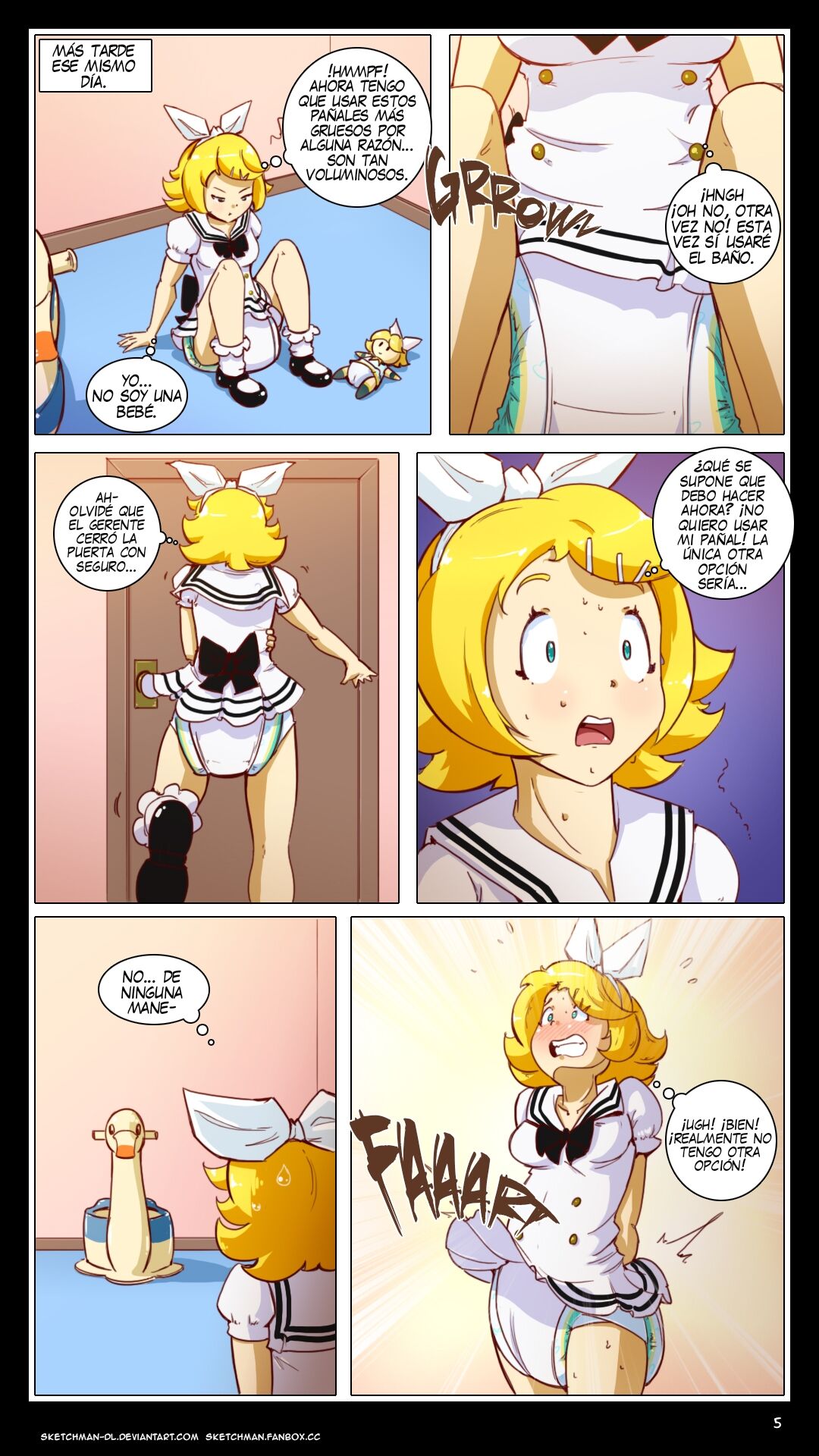 El castigo de Rin / COMIC ESPAÑOL - SketchMan-DL page 5 full