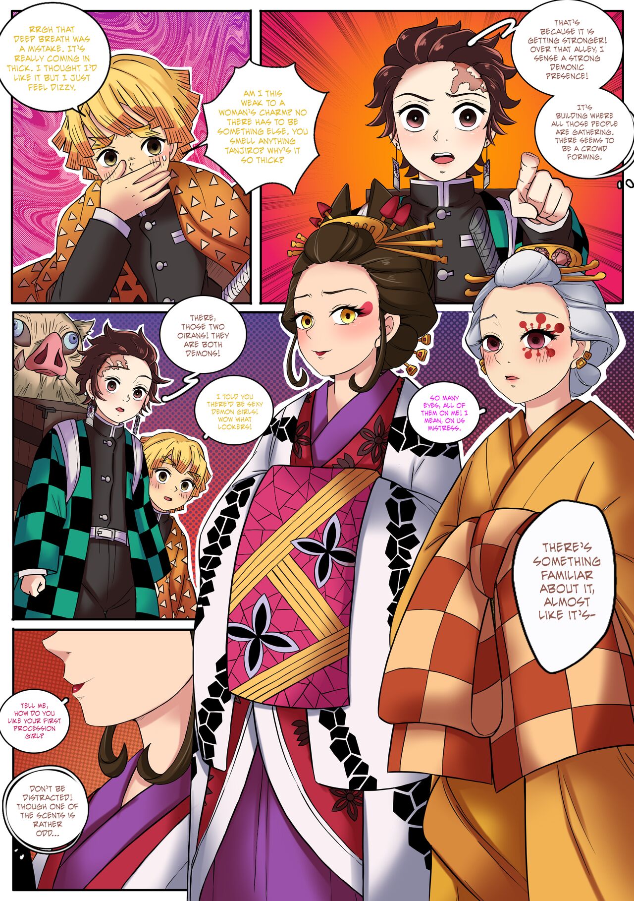 Demon Slayer | Kimetsu No Yaiba: Red Light District page 11 full