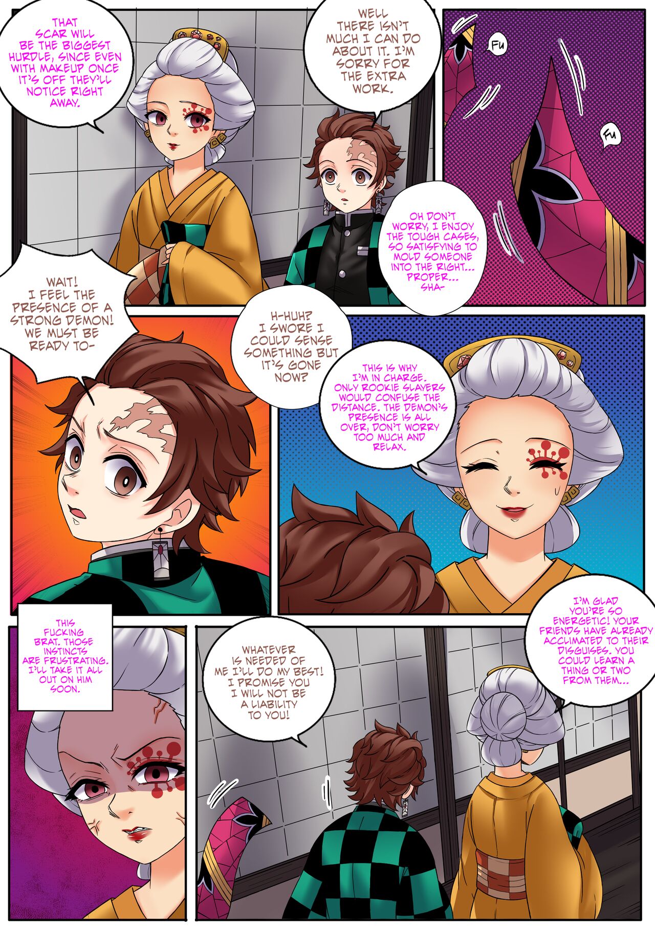 Demon Slayer Kimetsu No Yaiba Red Light District Page Comic Porn Xxx