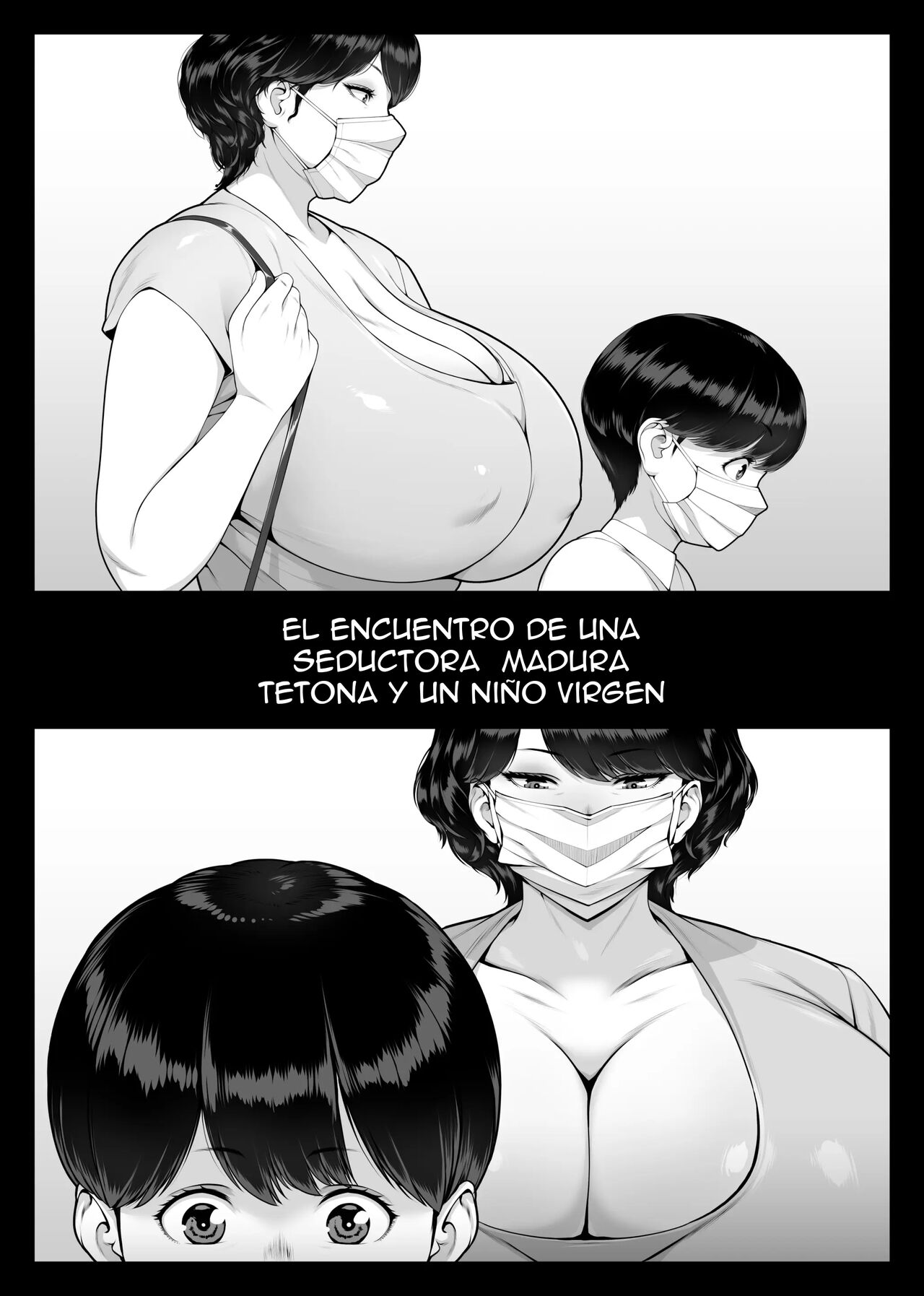 Chijo Monogatari Bakunyuu Chijukujo to Doutei-kun | El encuentro de una  seductora madura tetona y un niño virgen - Page 5 - Comic Porn XXX