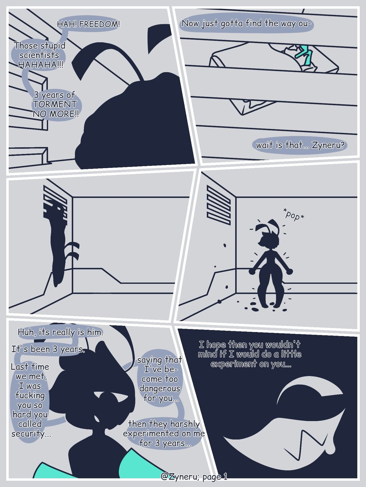 I-629 Escape Comic page 1 full