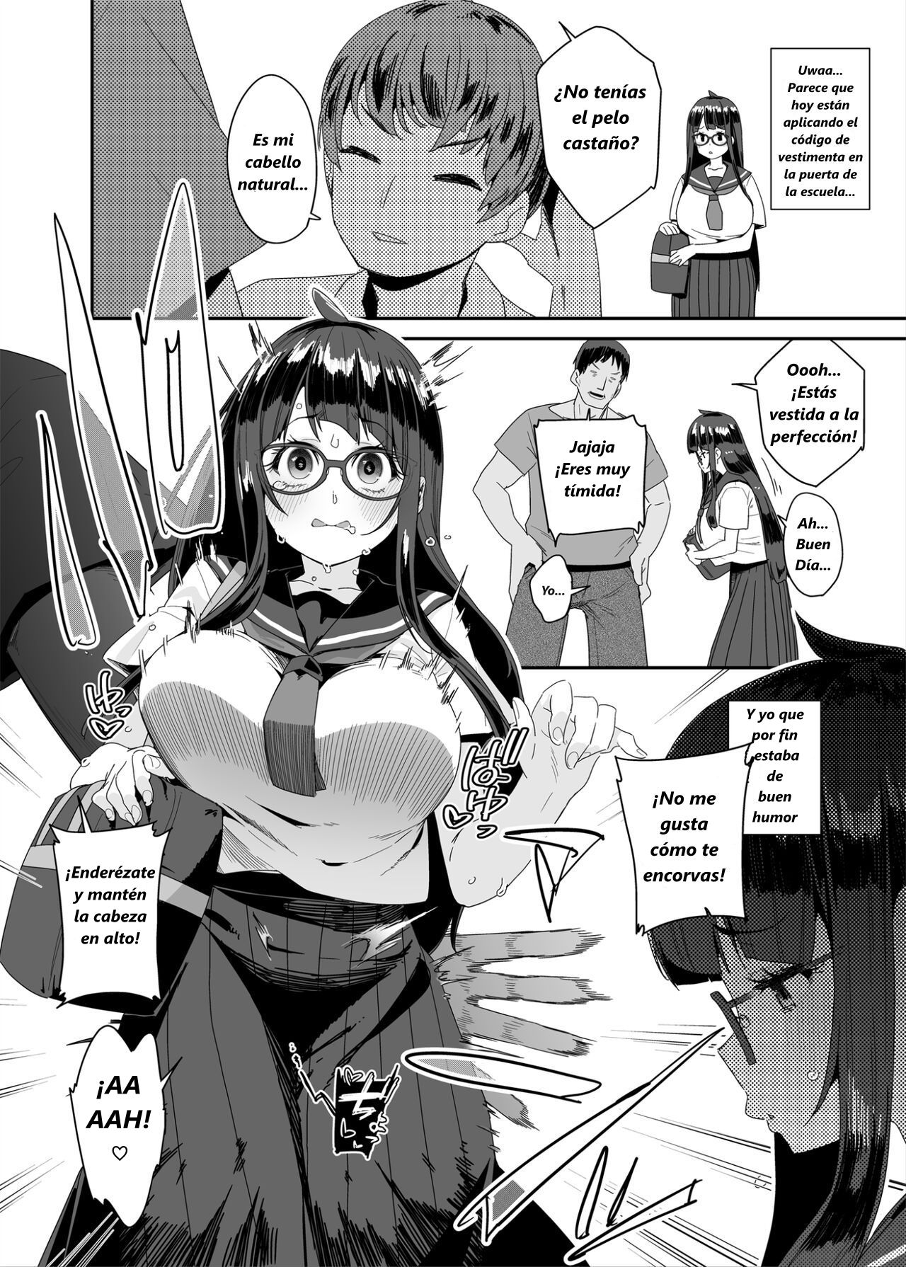 Dosukebe Kyonyuu JC ga Kounai Onanie Suru Hanashi | Una Historia sobre una Chica de Secundaria Lasciva de Grandes Pechos Masturbándose en la Escuela page 11 full