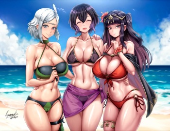 [Ryusuke Kyte Hagane] Morgan, Noire and Tharja (Fire Emblem Awakening) cover