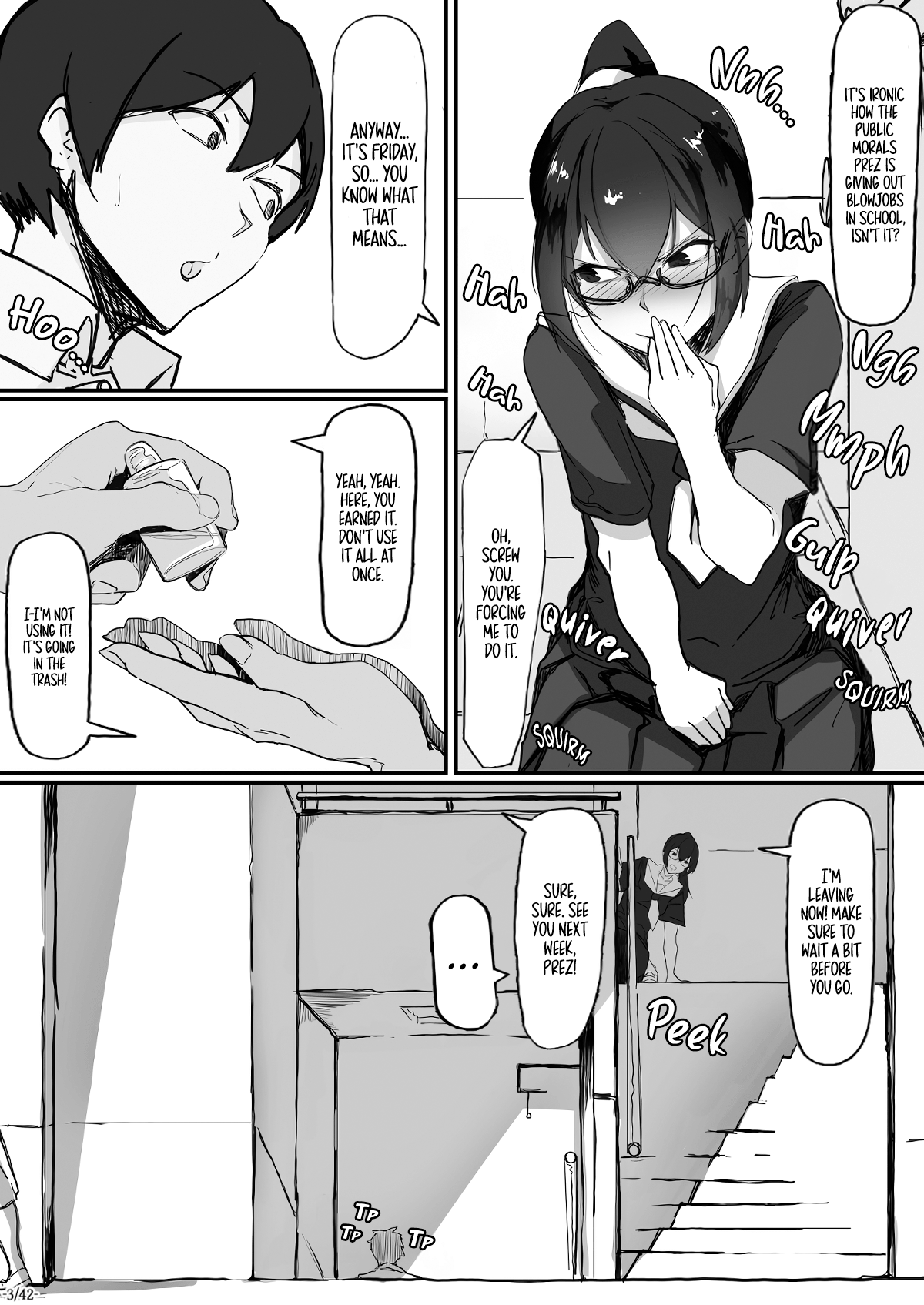 Fuuki Iinchou wa Kusuri ni Yowai 2 | Public Morals Prez Can't Resist Drugs 2 page 4 full