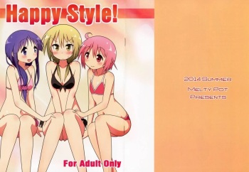 (C86) [Melty Pot (Mel)] Happy Style! (Yuyushiki) [Spanish] [KumaGirl Translation] cover