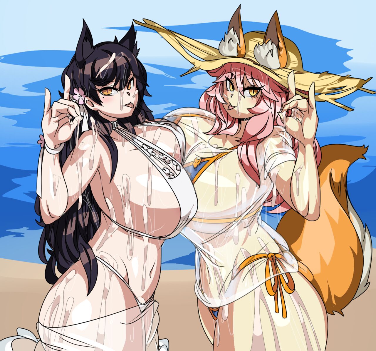Atago & Tamamo-no-Mae page 2 full
