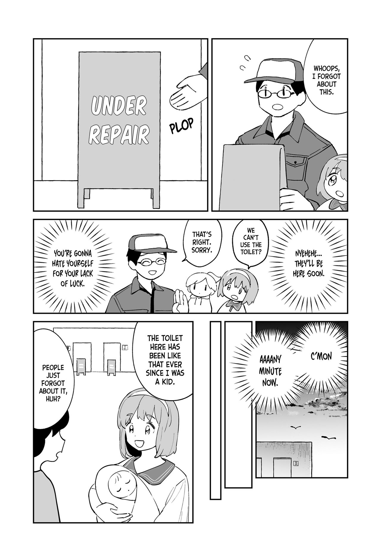 Joshi Toire Ojisan｜The Old Man in the Girls Toilet page 9 full