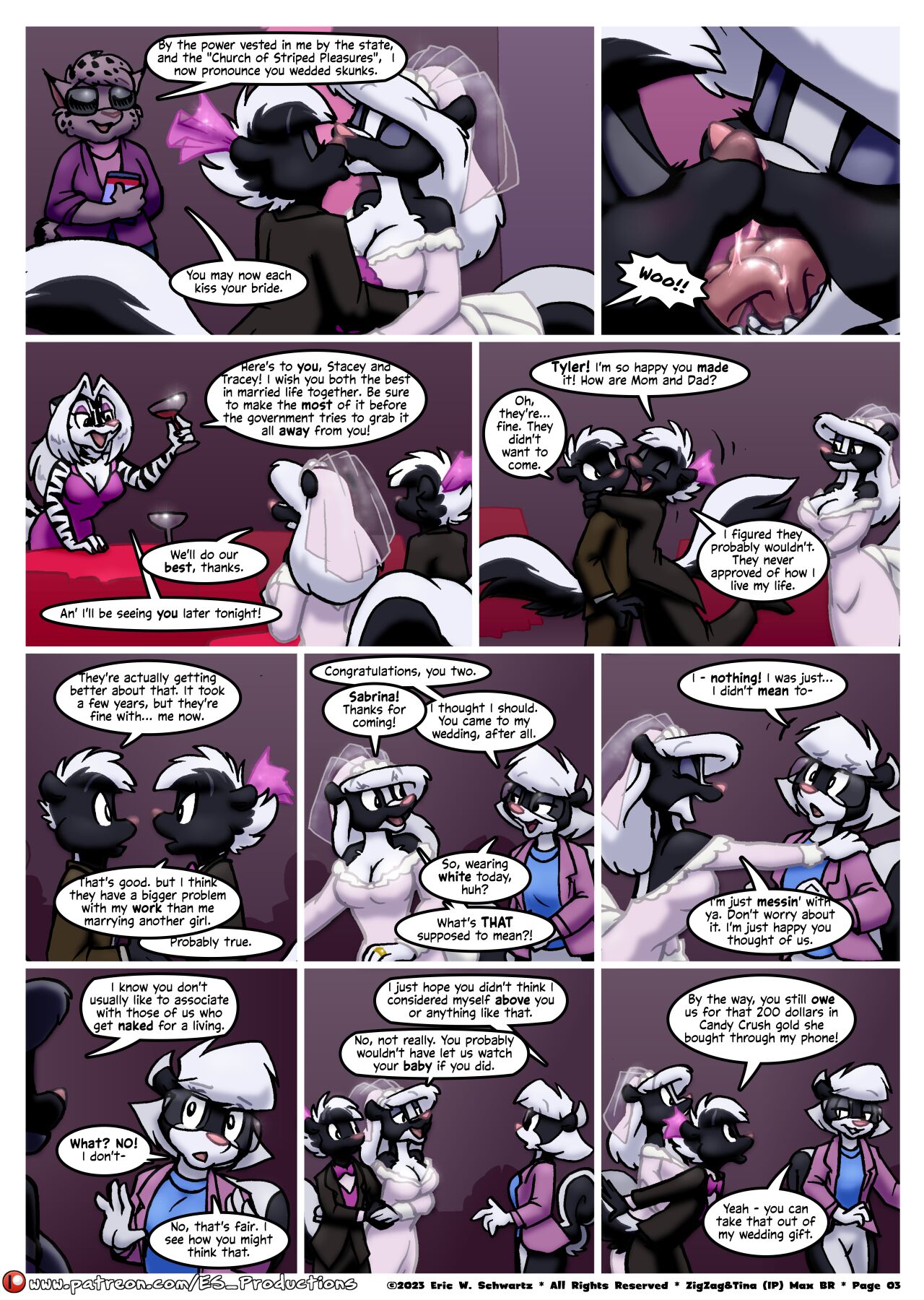 Stacey & Tracey's Wild Wedding Night  - Ongoing page 4 full