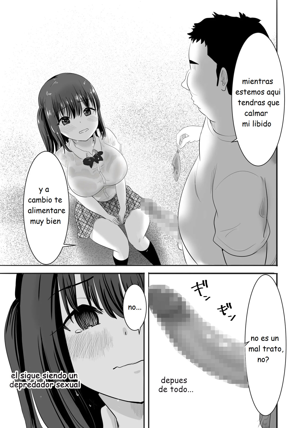 Una chica con el uniforme mojada vive sola en una isla desierta con un profesor que la acosa sexualmente page 12 full