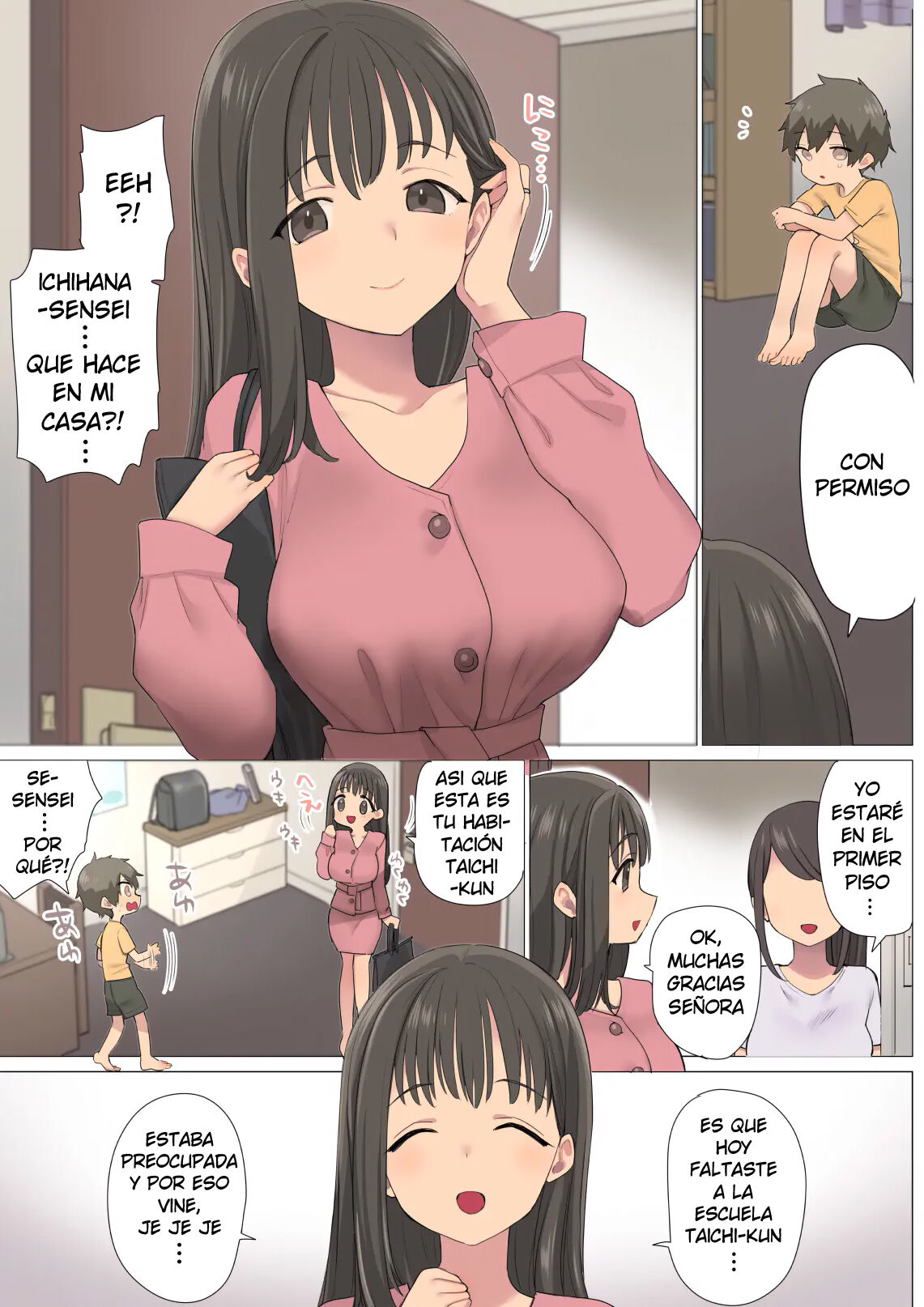 Ichi Tasu Ichi Moto Sexy Joyuu Ichihana Sensei no Sei no Obenkyou | uno más uno Educación Sexual realizado por la sexy ex-actriz porno Ichihana Sensei page 5 full