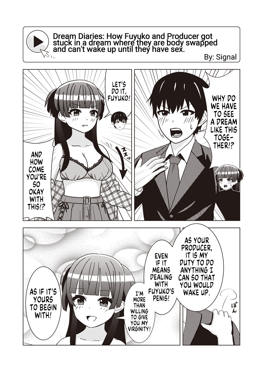 Dream Diaries Fuyuko and Producer page 1 full