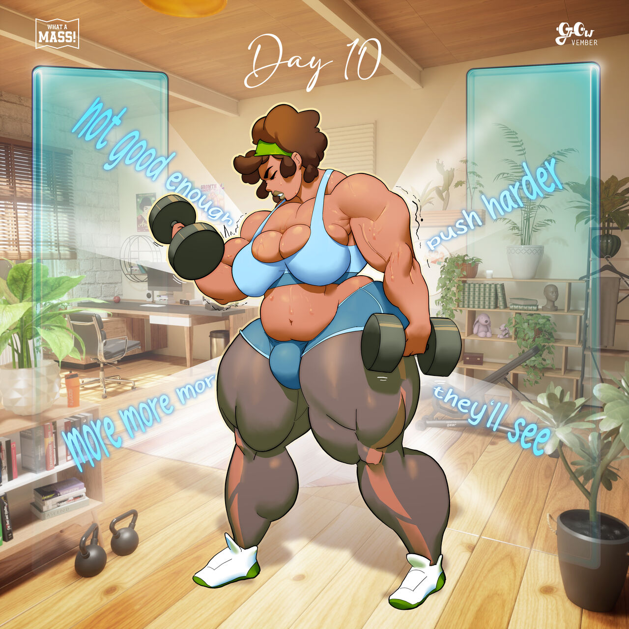 Tracy's Growvember - Hyper Muscle Futanari Growth Story page 11 full