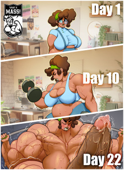 Tracy's Growvember - Hyper Muscle Futanari Growth Story