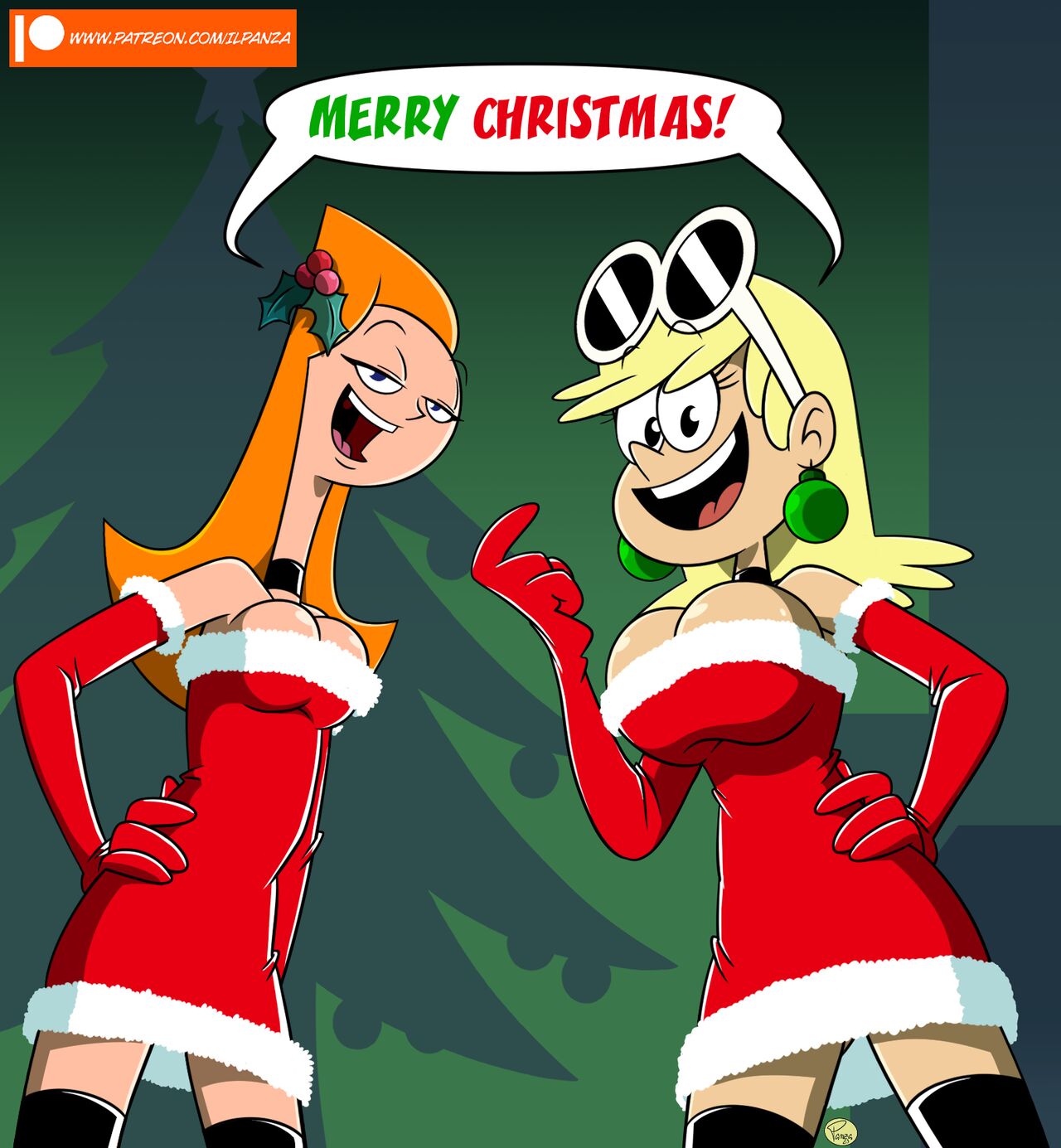 Candace & Leni: Merry Christmas page 1 full