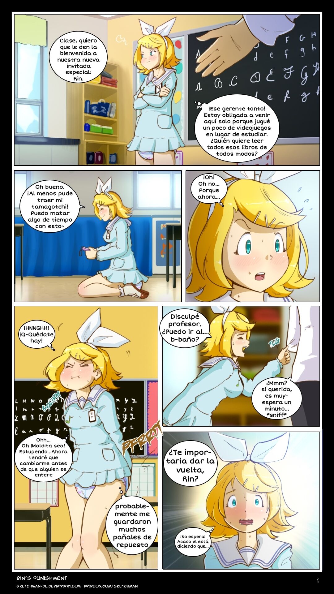 Artista - SketchMan-DL / El castigo de Rin page 1 full