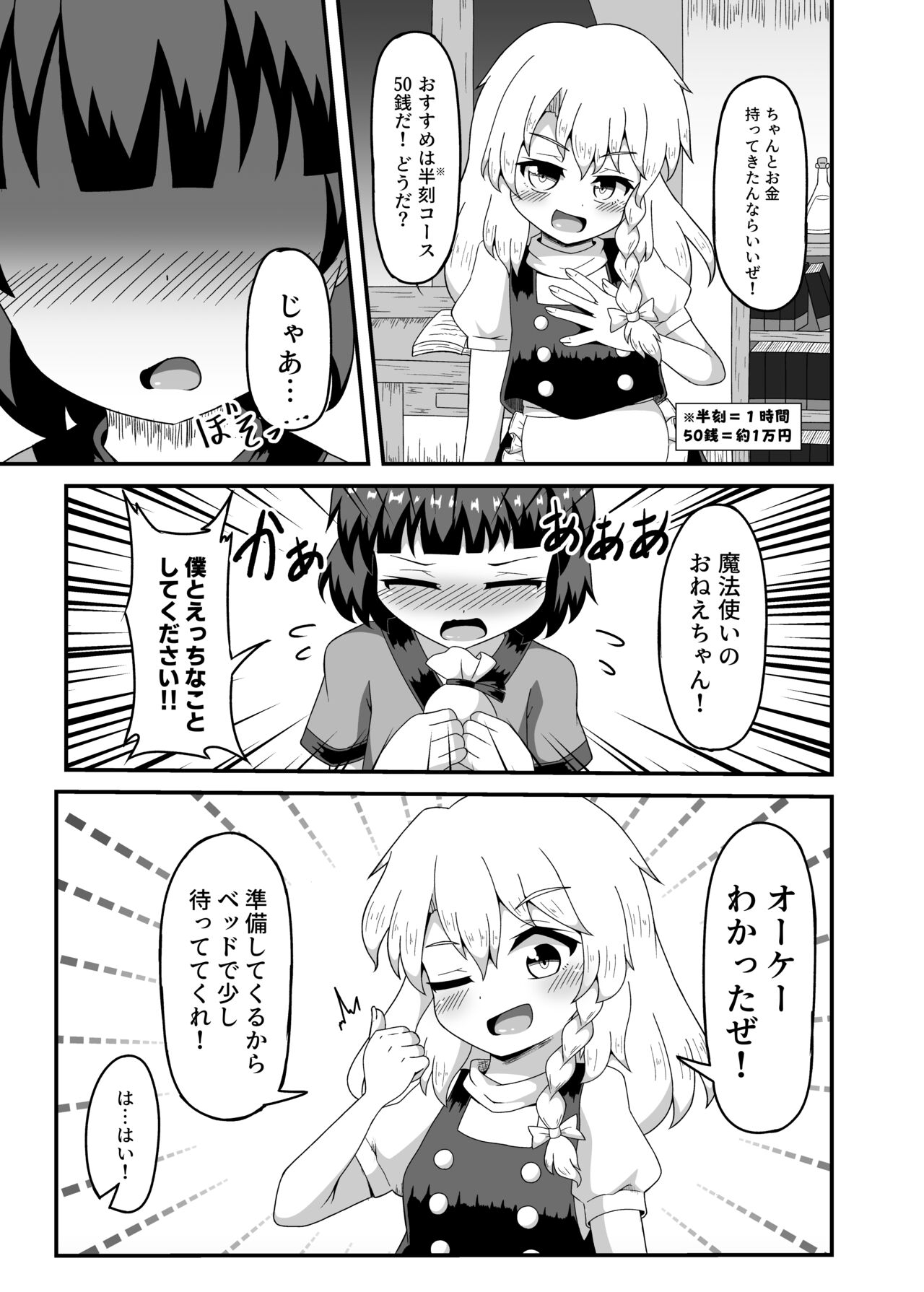 霧雨風俗店に初体験を委ねて ～Marisa Hooked on page 6 full