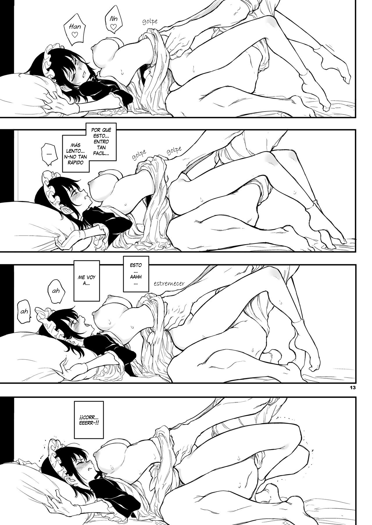Maid Kyouiku. 4 -Botsuraku Kizoku Rurikawa Tsubaki- | Educación de una maid 4 -La aristócrata caída Rurikawa Tsubaki- page 12 full
