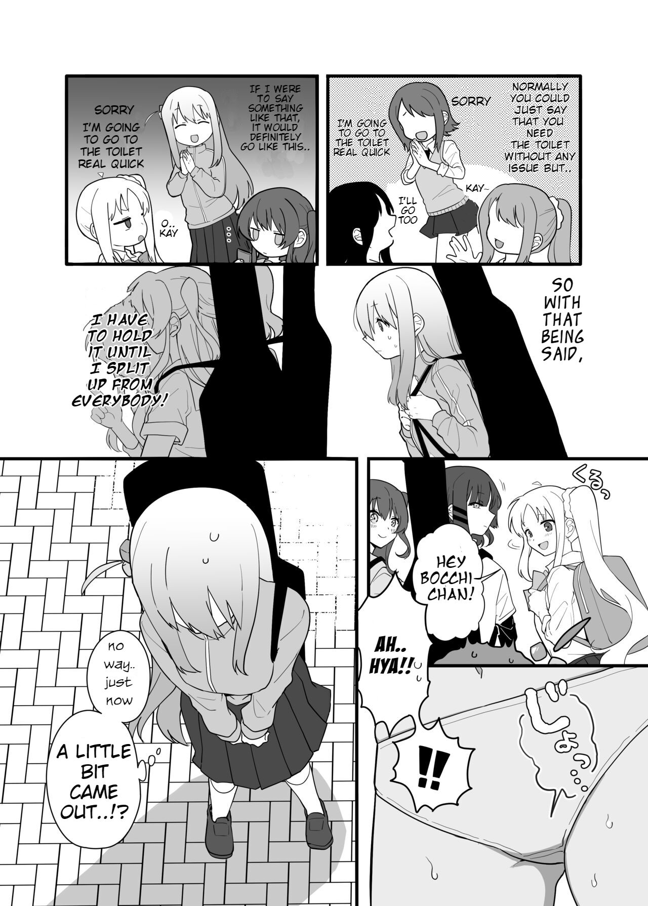 Kessoku Band Omorashi Soushuubon page 6 full