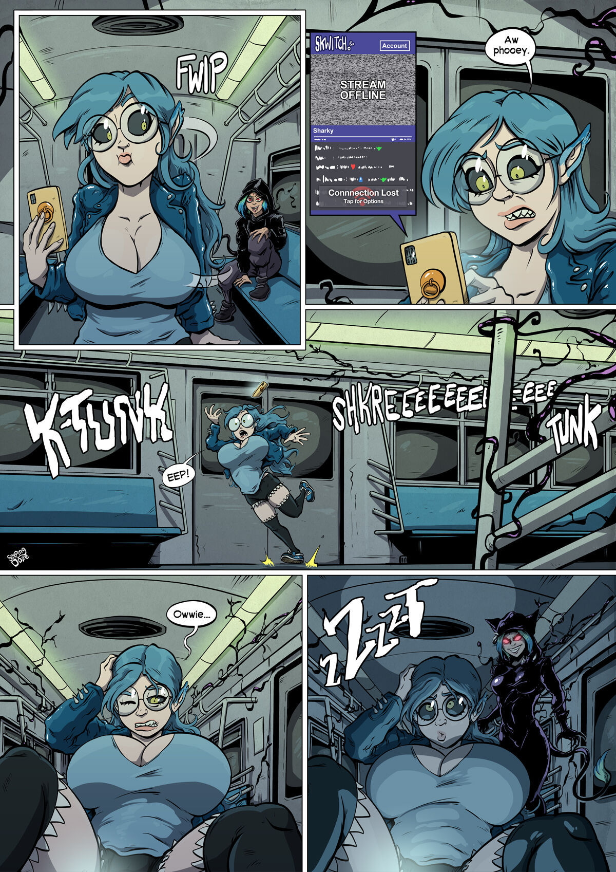 Symbiote Catgirl page 9 full