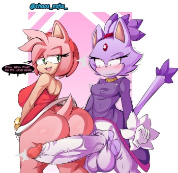 [ChaosNSFW / IchiNSFW] Amy, Rouge & Blaze (Sonic) cover