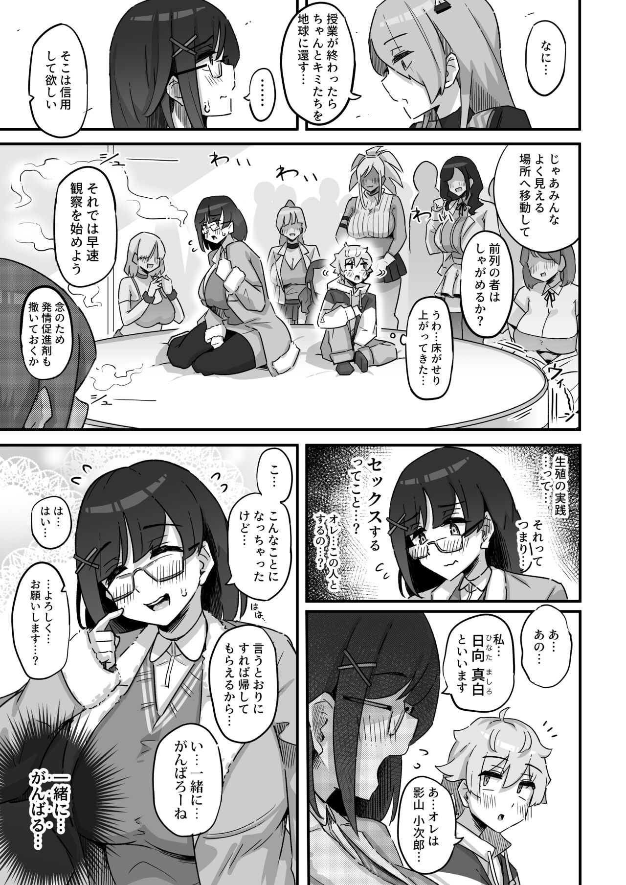 Kyou no Jugyou wa, Chikyuujin no Hanshoku Katsudou no Kansatsu desu. - Today's lesson is observation of the breeding activities of earthlings. page 8 full