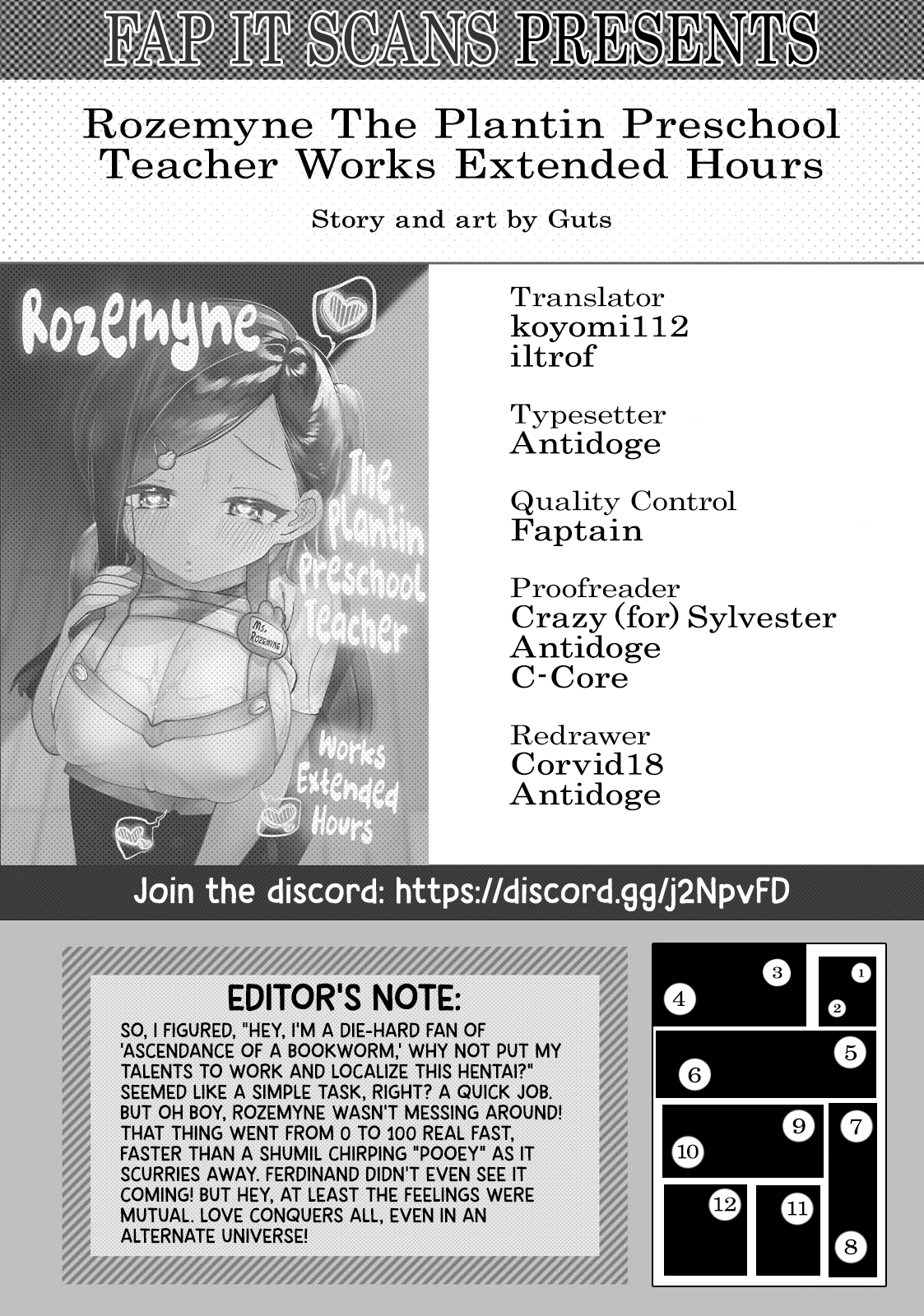 Plantin Hoikuen Rosemain Sensei no Yoru no Enchou Hoiku | Rozemyne The Plantin Preschool Teacher Works Extended Hours page 11 full