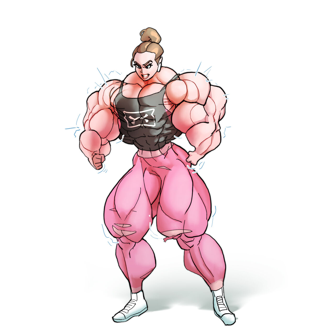 Female Muscle & Futanari Growth Sequences page 11 full
