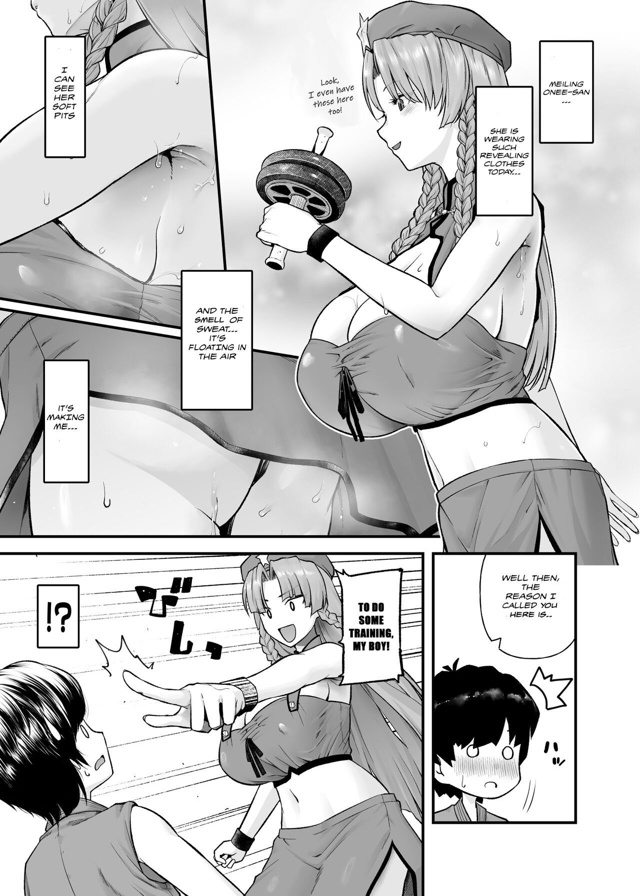 Monban no Onee-san no Asedaku Milk Oppai | Indulging in the Sweaty Breast Milk of the Gatekeeper Onee-san page 5 full