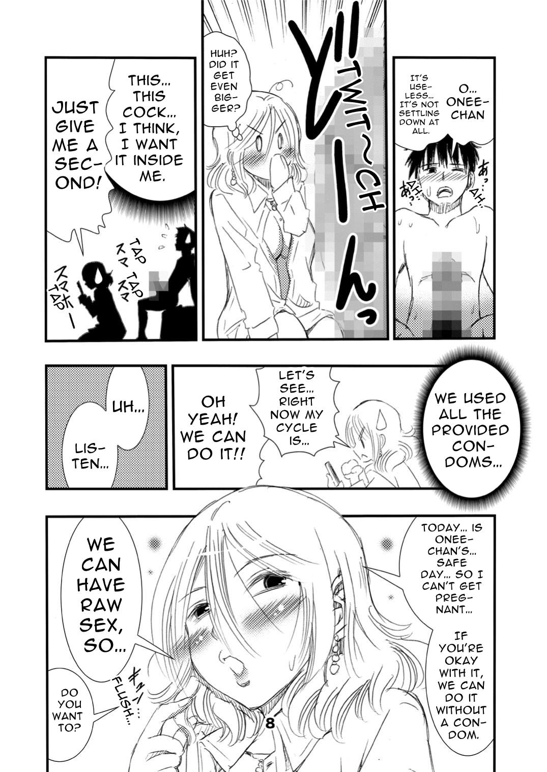 Joshikai de Yotte Otouto ni Mukae o Tanonda Asa... Nazeka LoveHo de Otouto to Ita Shita Ato de Bikkuri na Ukkari Onee-san... Ase page 8 full