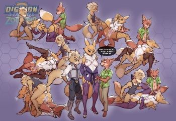 [Luraiokun] Fox McCloud x Renamon x Nick Wilde cover