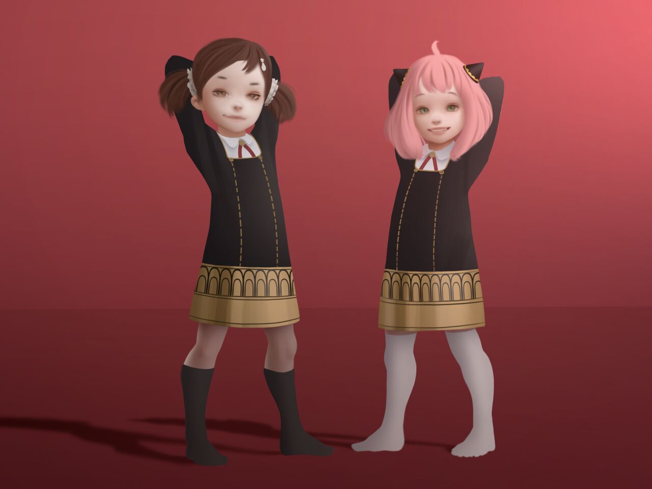 Anya & Becky's Little Pose page 1 full