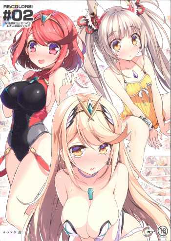 (C100) [Watsukiya (Watsuki Rumi, Yuuki Sei)] RE:COLORS! #02 Hikyou Onsen ni Ittara Hontou no Rakuen datta Ken (Xenoblade 2) cover