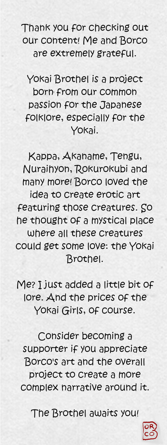 The Yokai Brothel | Full collection 2023 | Borco | Patreon page 2 full