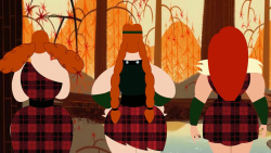 A Breezy Day for the Scotswomen