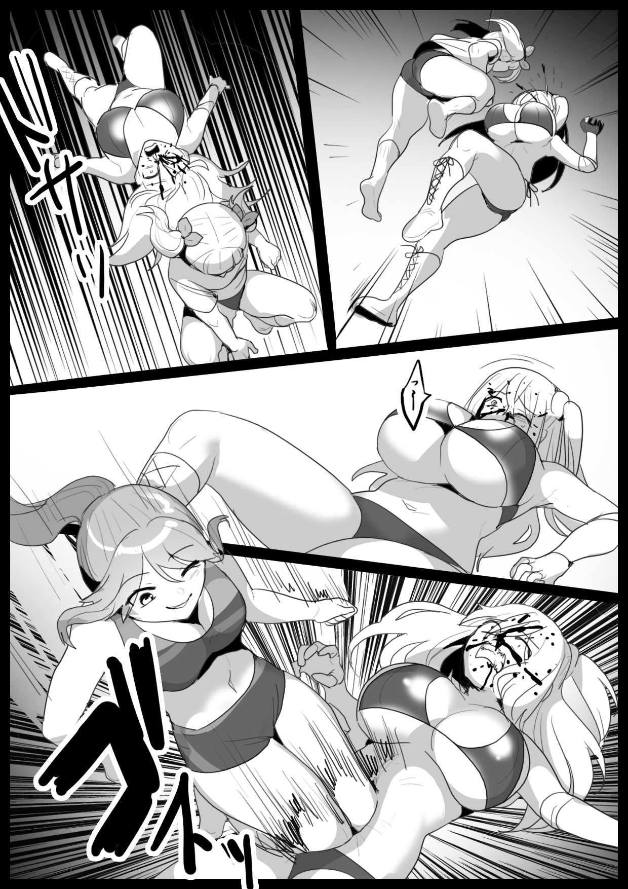 Girls Beat! Plus - Saki vs Ayu & Rie page 5 full