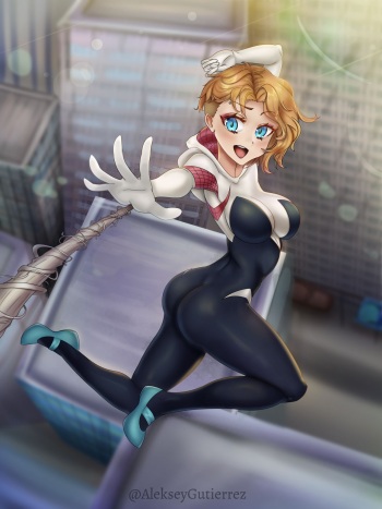[Aleksey Gutierrez] Spider Gwen fucks the Spiderverse cover