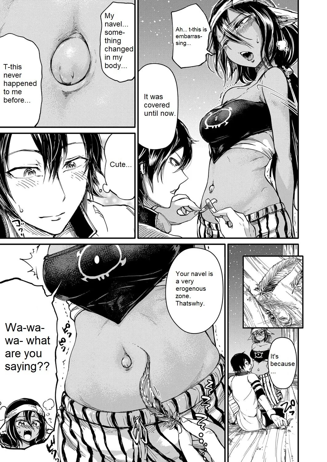 Soukai no Heso Kaizoku Ch. 2 Kokurou Tsukiyo ni Naku | Navel Fetish Pirates 2 page 12 full