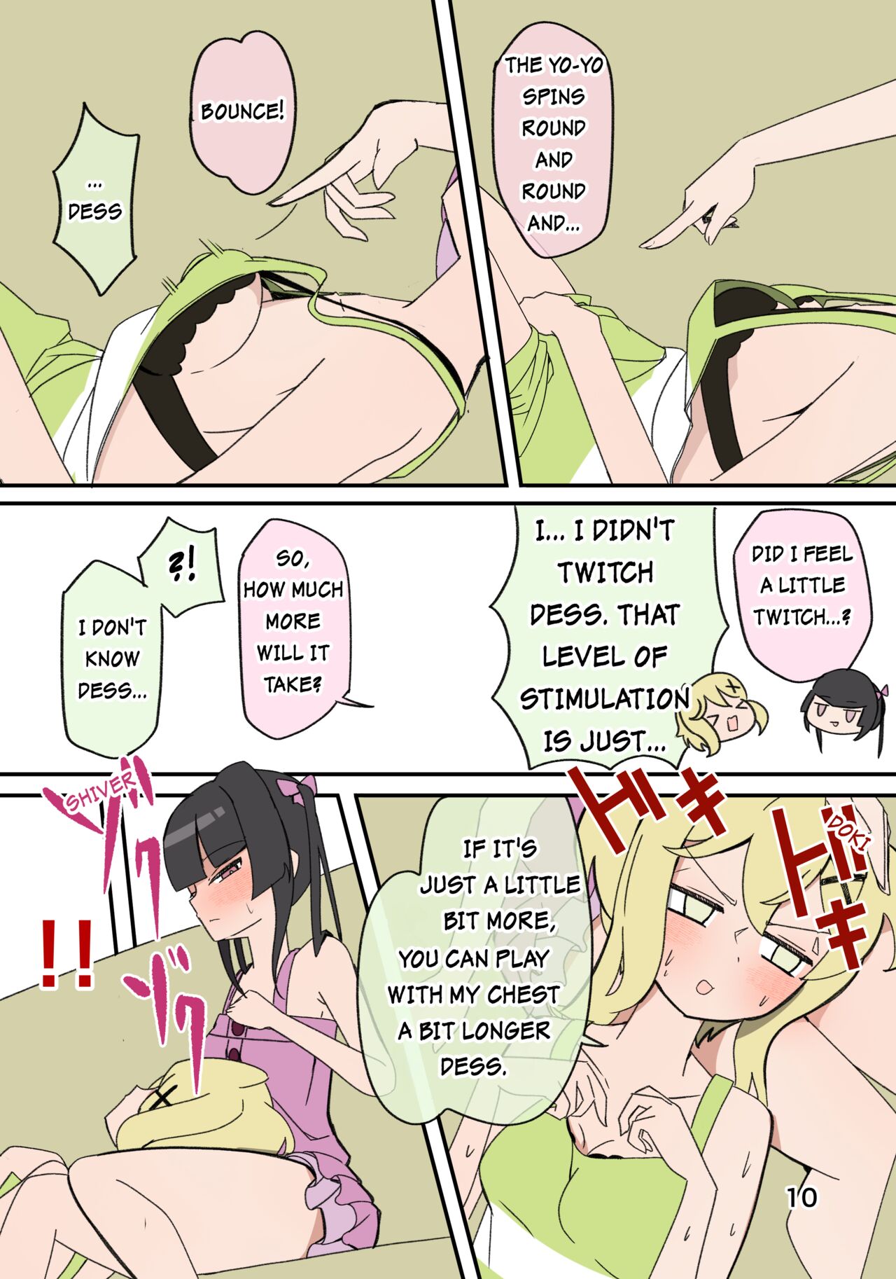 Shirabe is conscious of... page 9 full