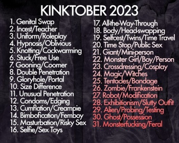 [Cothswoller] Kinktober 2023 cover
