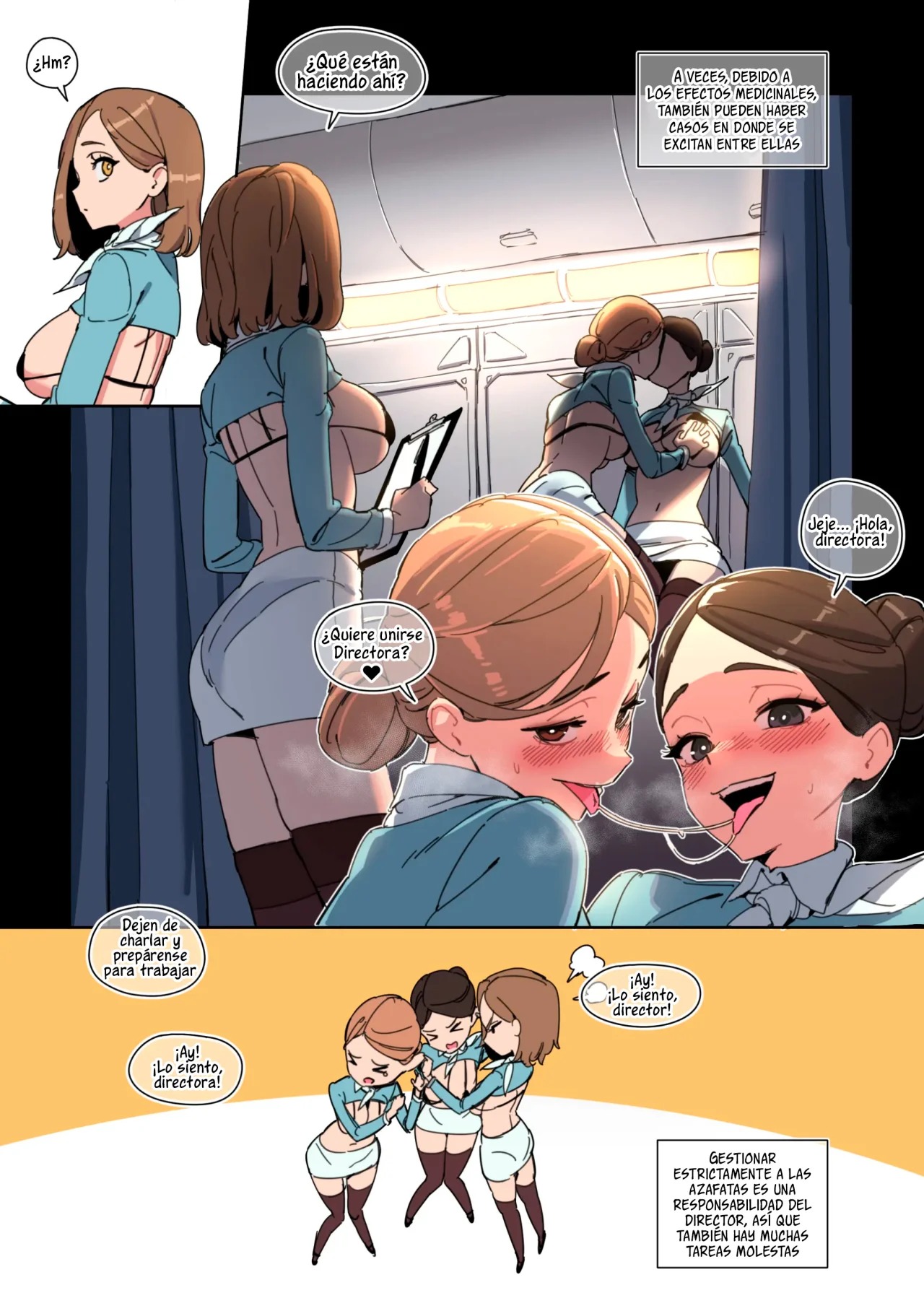 Guia de usuario de azafatas de vuelo - Clase Diamante de HanLove Airlines -  Page 4 - Comic Porn XXX