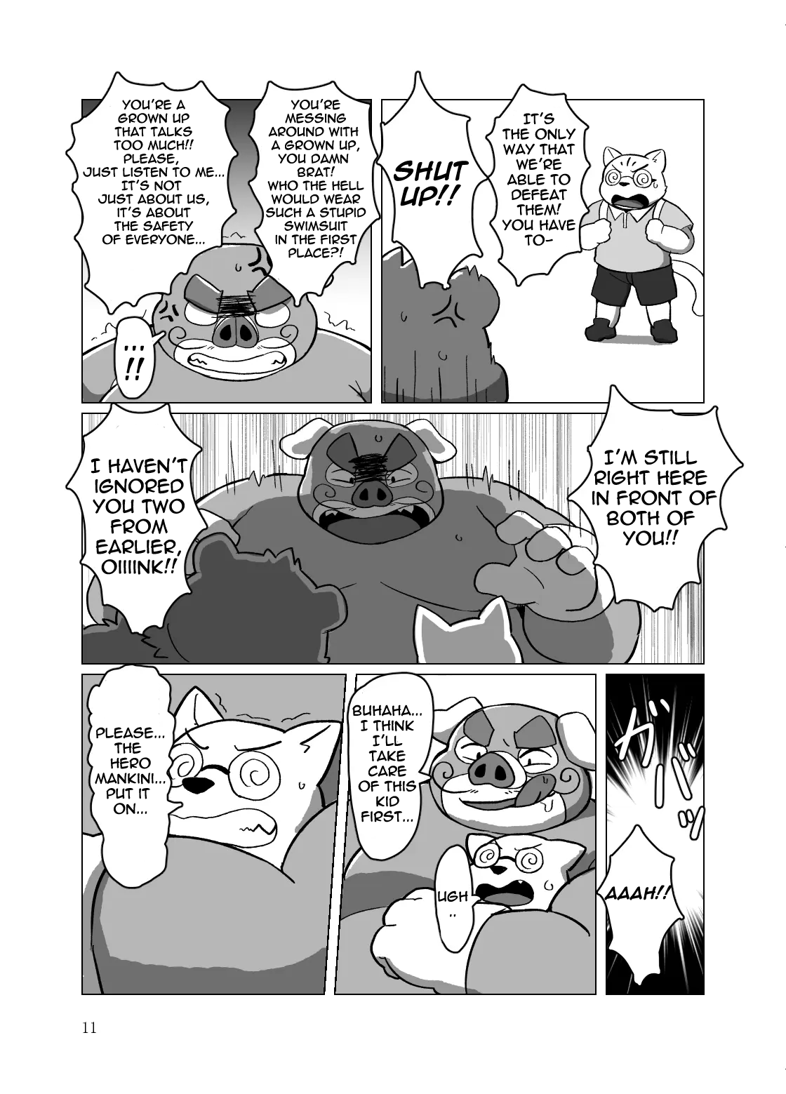 Roshutsu Hentai Dosukebear| Exhibitionist Pervert Dosukebear page 10 full