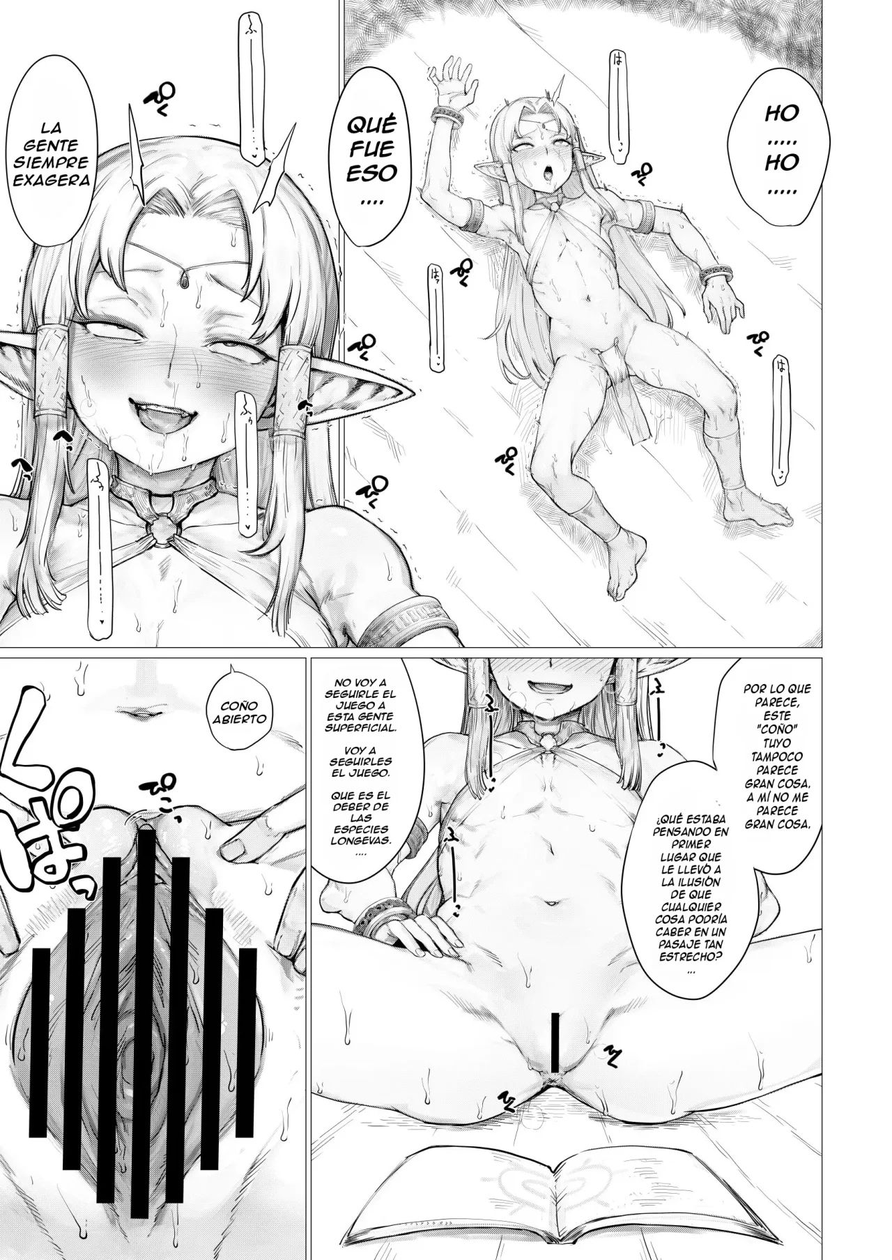 Shikorufu Junbigou | Elfa de mas de mil años aprende a masturbarse page 8 full