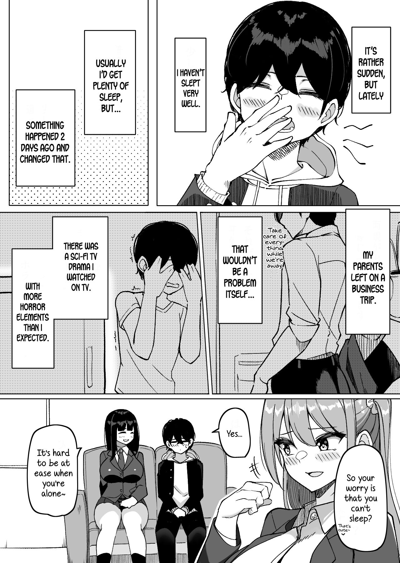 Bakunyuu Musume-tachi to Higawari o Tomari | Daily Sleepover With Big-breasted Girls page 2 full