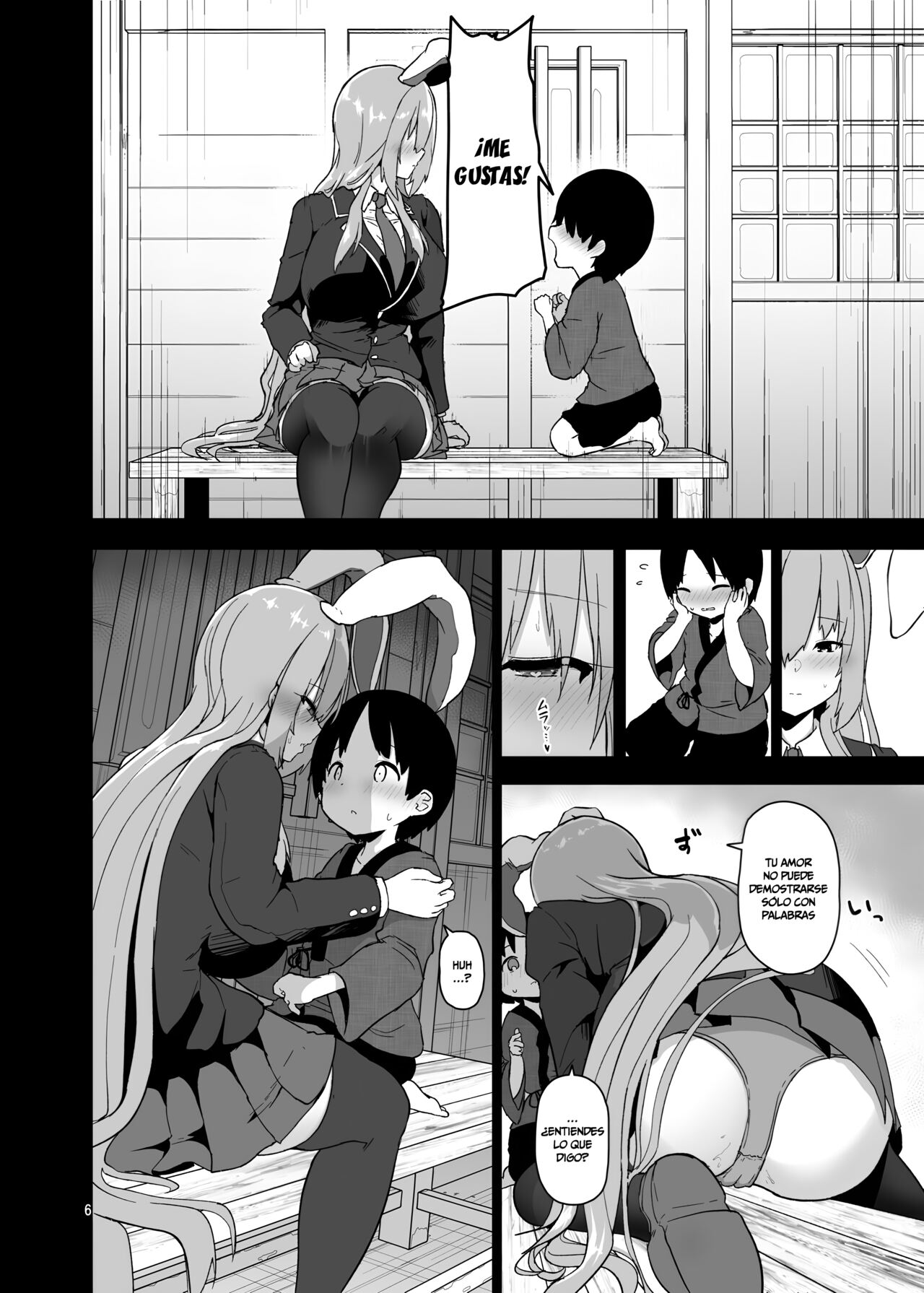 Saitei de Dou Shiyou mo Nai Usagi no Onee-san - A bad rabbit singing a hymn. | La hermana coneja reprensible page 6 full