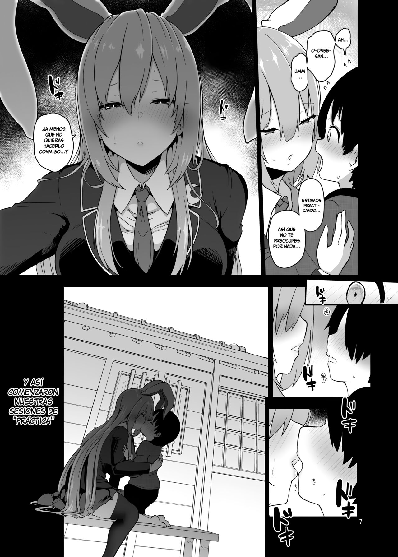Saitei de Dou Shiyou mo Nai Usagi no Onee-san - A bad rabbit singing a hymn. | La hermana coneja reprensible page 7 full