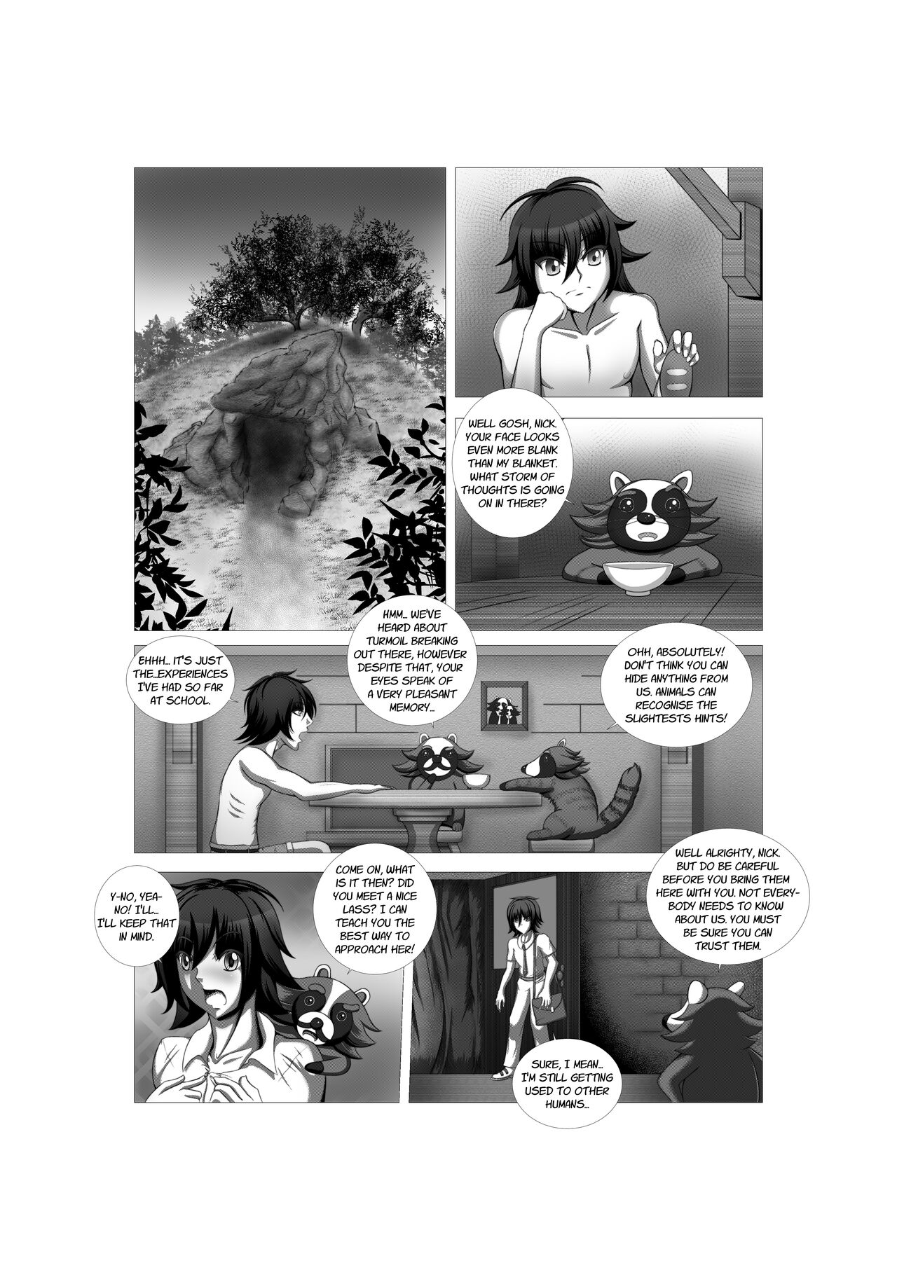 Leather Kitten and Raccoon Boy Chapter 3 page 5 full